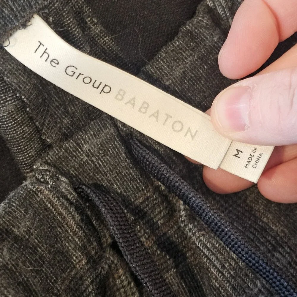 Aritzia Group Babaton Jimmy Pullon Pants‎ Trousers Ankle size M Gray Pockets